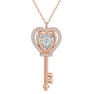 Key diamond necklace