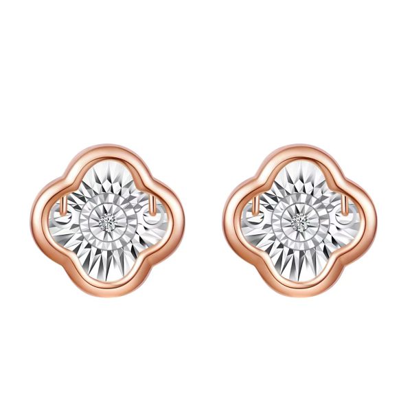 Classic four-leaf clover earrings